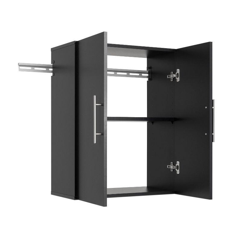 Hangups Upper Storage Cabinet Black - Prepac, 4 of 17