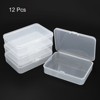 Unique Bargains Rectangular Storage Container with Hinged Lid for Beads Craft 12 Pcs - 3 of 4