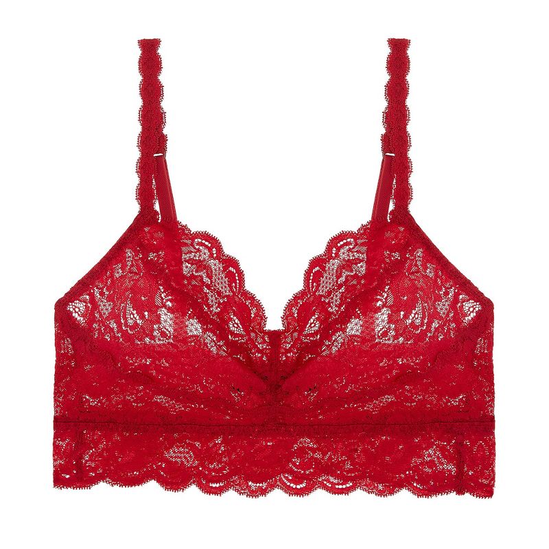 Cosabella Women's Never Say Never Sweetie Bralette in Red, Size Large, 6 of 6