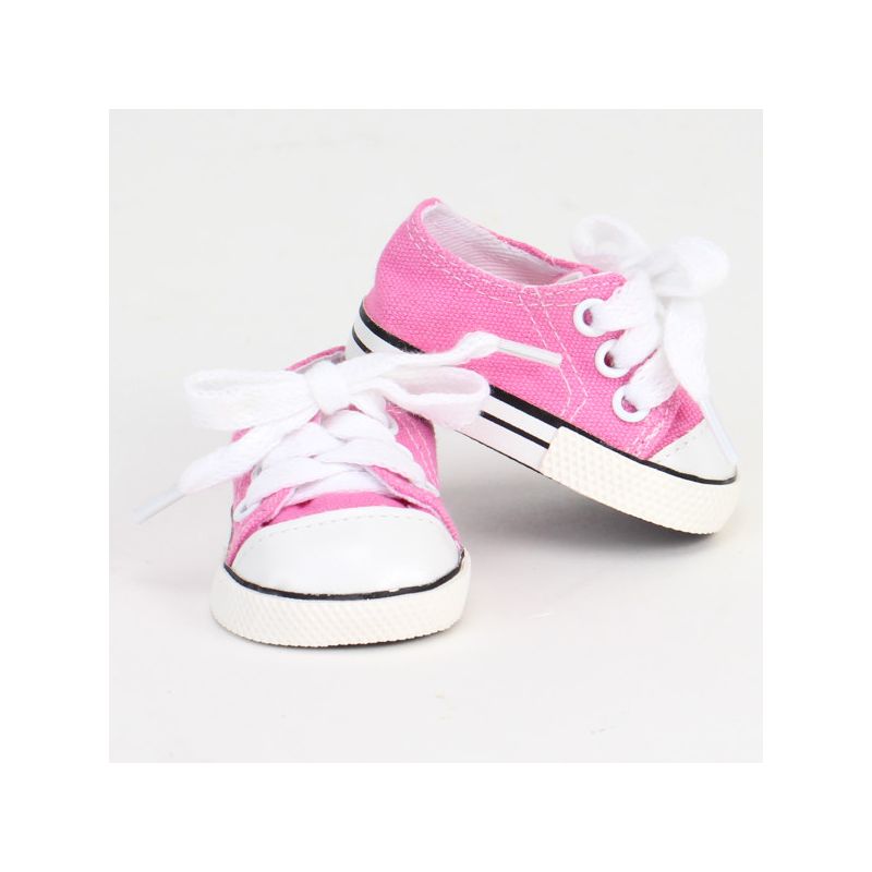 Sophia's - 18" Doll - Canvas Sneakers - Light Pink (copy), 3 of 6