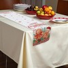 Unique Bargains Christmas Table Runner Gingerbread Man Polyester Red White Yellow 71x14 Inch 1 Pc - 2 of 4
