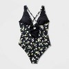 Women's Tie-Front Keyhole High Leg One Piece Swimsuit - Shade & Shore™ - 2 of 4