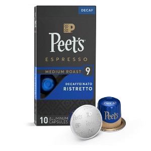 Peet's Coffee Ristretto Decaffeinato Espresso Roast Aluminum Capsules - 10ct - 1 of 4