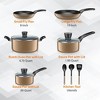 SereneLife 11 Piece Pots and Pans Non Stick Chef Kitchenware Cookware Set - 2 of 4