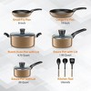 Serenelife 6 Piece Kitchenware Pots & Pans Set – Basic Kitchen Cookware,  Black Non-stick Coating Inside, Heat Resistant Lacquer (gold) : Target