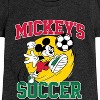 Girls' - Disney - Mickey's Soccer Fitted Short Sleeve Graphic T-Shirt - 2 of 4