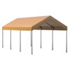 Heavy Duty Carport,Portable Garage,UV Resistant & Waterproof,Carports for Car,Boat,Party,Gray - 2 of 4