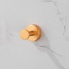 On-Site Round Base Wall-Mounted Coat Hook for Wardrobe, Bathroom, and Bedroom Furniture - 3 of 4