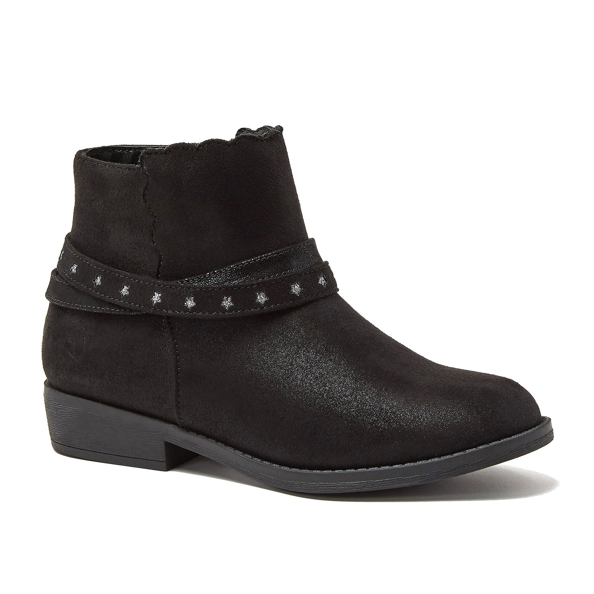 Lands' End Kids Shimmer Zip Up Western Booties
