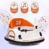 Pink 12V Kids Electric Ride On Bumper Car With Remote Control Dual Motors 360 Degree Spin Led Lights Mp3 Music Safety Belt And Slow Start For Toddler - 4 of 4