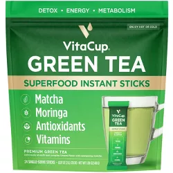 VitaCup Green Tea Instant Sticks - 24ct