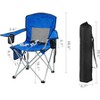 Gulches Foldable Outdoor Camping Chair - Portable Design with Armrests, Cup Holder & Carrying Bag, Perfect for Camping, Beach - 2 of 3