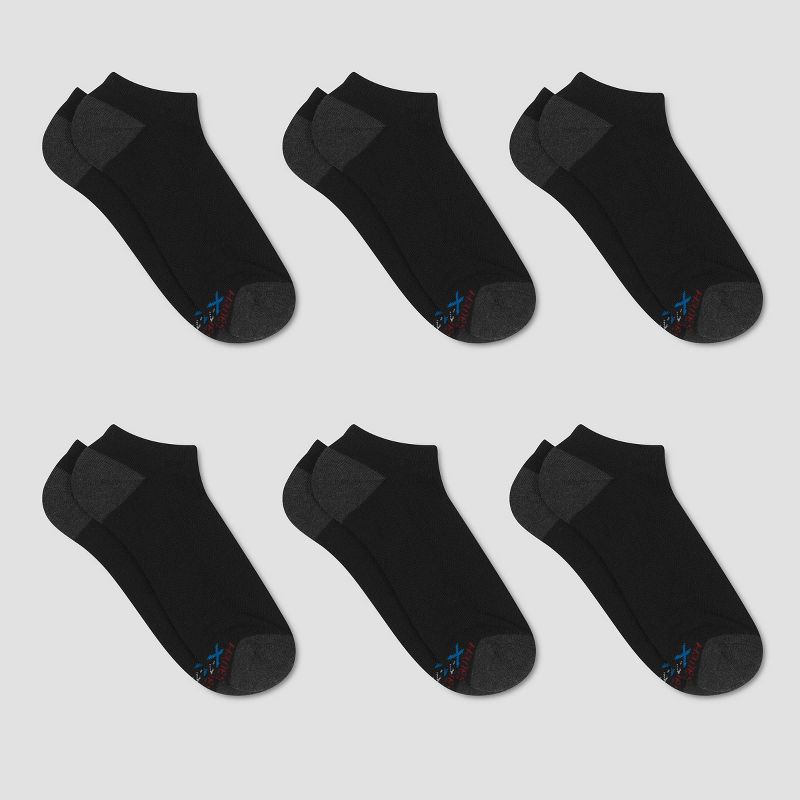 Hanes Premium Men's X-Temp Breathable No Show Socks 6pk - 6-12, 3 of 5