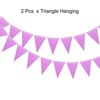 Unique Bargains Party Decoration Pennant Banner Flags String 2 Pcs - 3 of 4