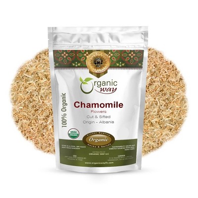 Organic Chamomile Flower Cut & Sifted 1 Lbs