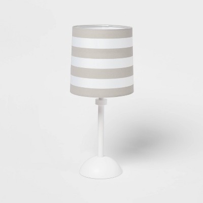 Image of Striped Kids' Accent Lamp (Light Bulbs Not Included) Gray - Pillowfort™