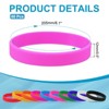 Unique Bargains Sports Party Games Fashion Silicone Bracelet Wristbands 60 Pcs - 2 of 4