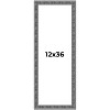 PosterPalooza | Panoramic Distressed Black Picture Frame - UV Acrylic, Foam Board Backing, Hanging Hardware - 2 of 4