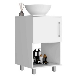 Depot E-Shop Single Bathroom Vanity, One Open Shelf, Single Door Cabinet - 1 of 4