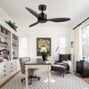 Airsurfer 42-Inch Black Ceiling Fans with Remote Downrod No Light - 2 of 4