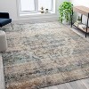 Emma and Oliver Multicolor Distressed Artisan Old English Style Traditional Rug - 2 of 4
