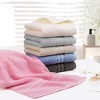 PiccoCasa 100% Cotton Soft Absorbent Oversized Cotton Face Towels 6 Pcs 13'' x 29'' - 2 of 4