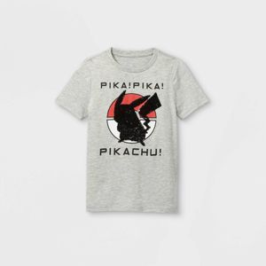 Boys Pokemon Pika Pika Pikachu Flip Sequin Short Sleeve Graphic T Shirt Gray Target - pokeball shirt roblox