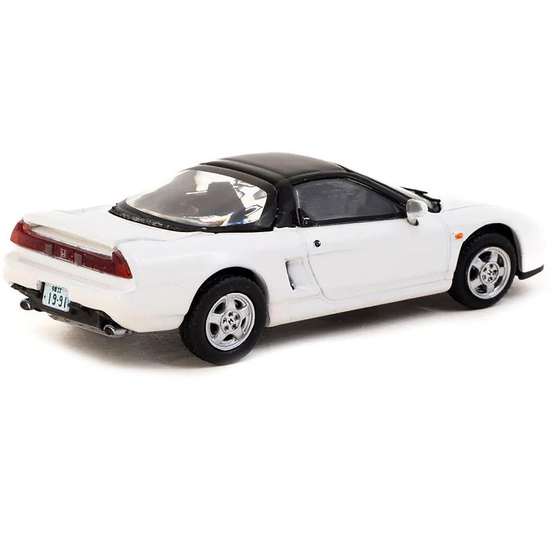 Honda NSX (NA1) RHD (Right Hand Drive) White with Black Top "J Collection" Series 1/64 Diecast Model by Tarmac Works, 3 of 4