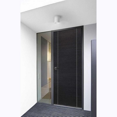 White Aluminum 5-Inch LED Flush Mount Cylinder Light