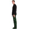 #followme Mens Pajama Pants Set with Matching Novelty Socks with Sayings - 3 Pc Mens Fall PJ Set - 2 of 3