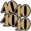 Big Dot of Happiness Adult 40th Birthday - Gold - Decorations DIY Party Essentials - Set of 20 - 2 of 4