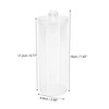 Unique Bargains Heightened U-shaped Cup Acrylic Cotton Swab Jar for Bathroom Clear 1 Pc - 4 of 4