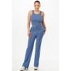 Slickblue Women’s Ribbed Tank & Pant Set, Functional Pockets, Co-ord Outfit, Everyday Wear, Color Options, Size S-L - 2 of 4