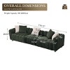 114'' Corduroy Three-Seater Sofa with Solid Wooden Frame,Comfortable and Durable for Living Rooms and Offices - The Pop Home - 2 of 4