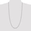 Black Bow Jewelry 4mm, Sterling Silver Solid Diamond Cut Rolo Chain Necklace - 2 of 4