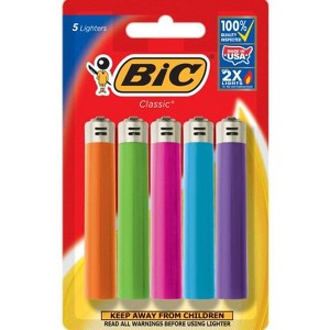 Bic 5pk Classic Lighters - 1 of 4