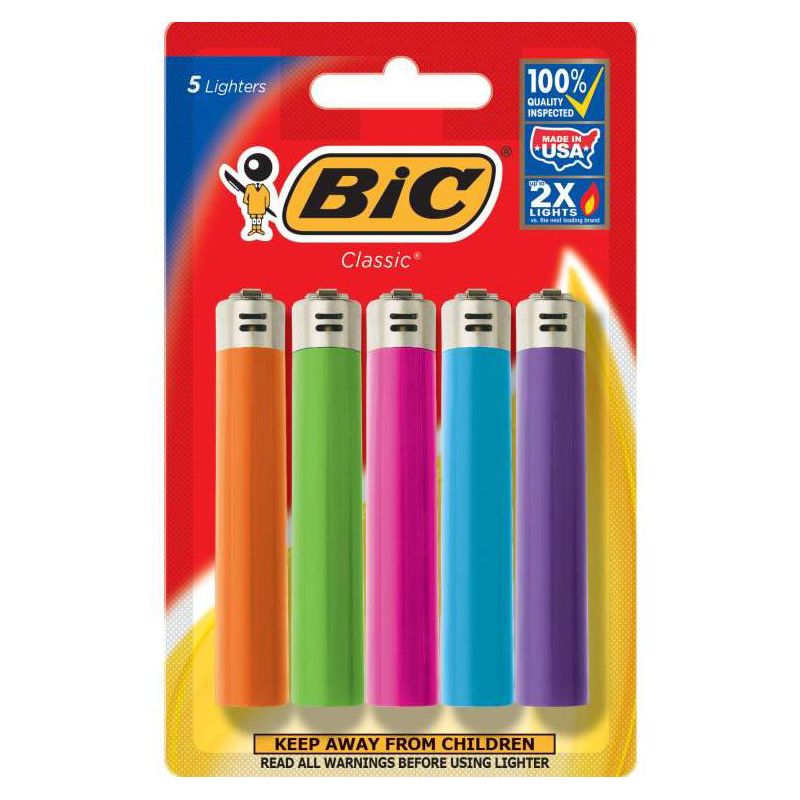 Bic 5pk Classic Lighters, 1 of 7