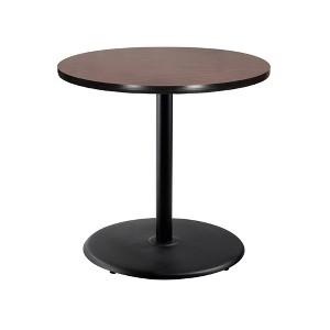 Hampden Furnishings 36" Bennet Collection Round Dining Table Black/Mahogany - 1 of 4