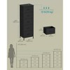 5-Drawer Fabric Dresser with Steel Frame, 66 lb Top Load Chest of Drawers, Multi-Use Storage Organizer for Bedroom, Ink Black - 4 of 4