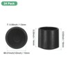 Unique Bargains Non-Slip Chair Leg Caps Floor Protectors for Folding Chairs Black - 3 of 4
