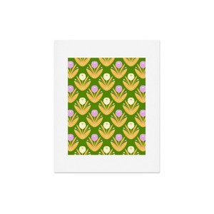 Deny Designs Maritza Lisa Happy White and Purple Dahlias Art Print - 1 of 4