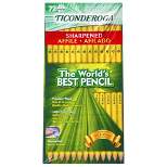 72ct Ticonderoga Wood #2 Pencil Yellow