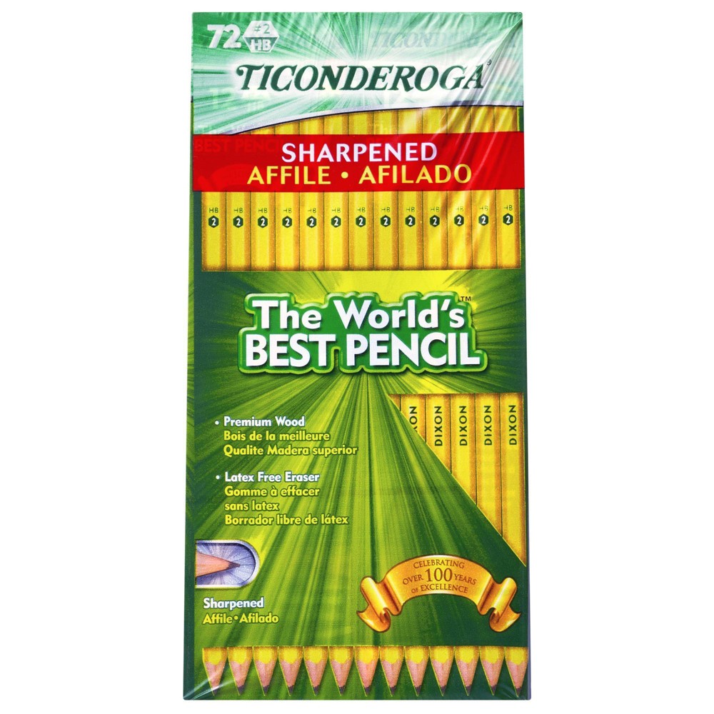 My First Tri-Write Pencils with Eraser Primary Size Wood-Cased #2 HB Soft 36-Pack Yellow New 13082 