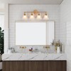 LNC Nero Modern Vanity Lights,Brushed Gray and Antique Gold/Antique Gold and Opal Glass, 2 Light/ 3 Light/4 Light - 4 of 4
