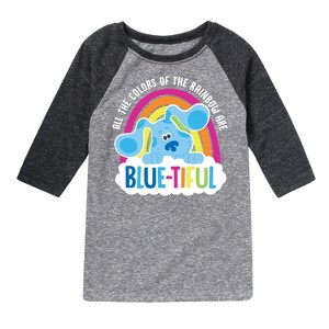 Boys' - Blue's Clues & You! - All Of The Colors of The Rainbow Are Blue-tiful Raglan Graphic T-Shirt - 1 of 4