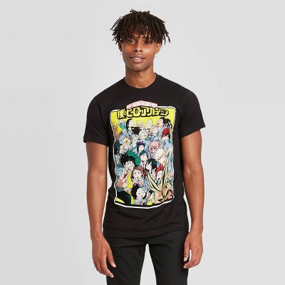 Men's My Hero Academia Short Sleeve Graphic Crewneck T-Shirt - Black S