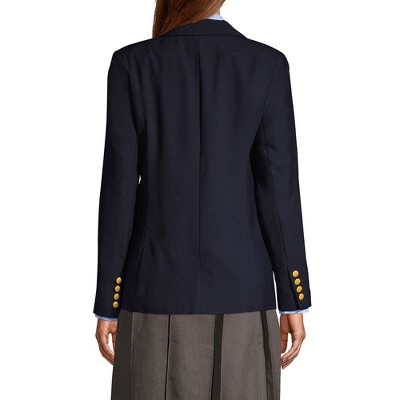 Lands' End School Uniform Women's Hopsack Blazer 10 Deep Navy Target
