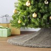 48" Faux Fur Christmas Tree Skirt Gray - Wondershop™ - 2 of 4