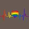 Adult Design By Humans Pride Heartbeat Heart Love By KangThien Racerback Tank Top - 2 of 2