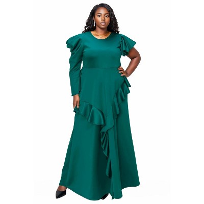 L I V D Women's Vivienne Ruffled Maxi Dress